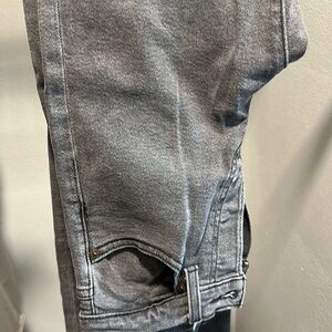 Levi’s grey straight fit jeans.